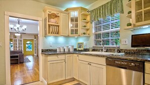Coffee/tea maker, fridge, microwave, oven - Old Northwood Heated Pool Home perfect for  virtual family, business, vacation.  (West Palm Beach)