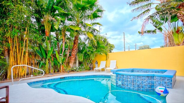 Outdoor pool, a heated pool - Old Northwood Heated Pool Home perfect for  virtual family, business, vacation.  (West Palm Beach)