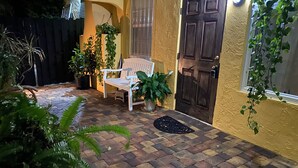 Terrace/patio - Old Northwood Heated Pool Home perfect for  virtual family, business, vacation.  (West Palm Beach)