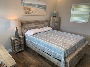 Memory foam beds, individually decorated, individually furnished, desk