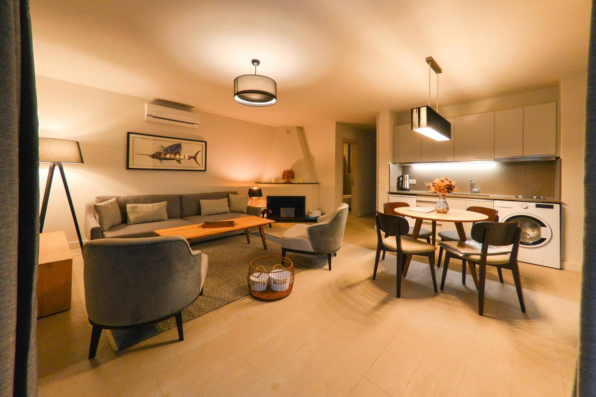 Premier Apartment, 2 Bedrooms, Valley View (Zeytin) | Living area