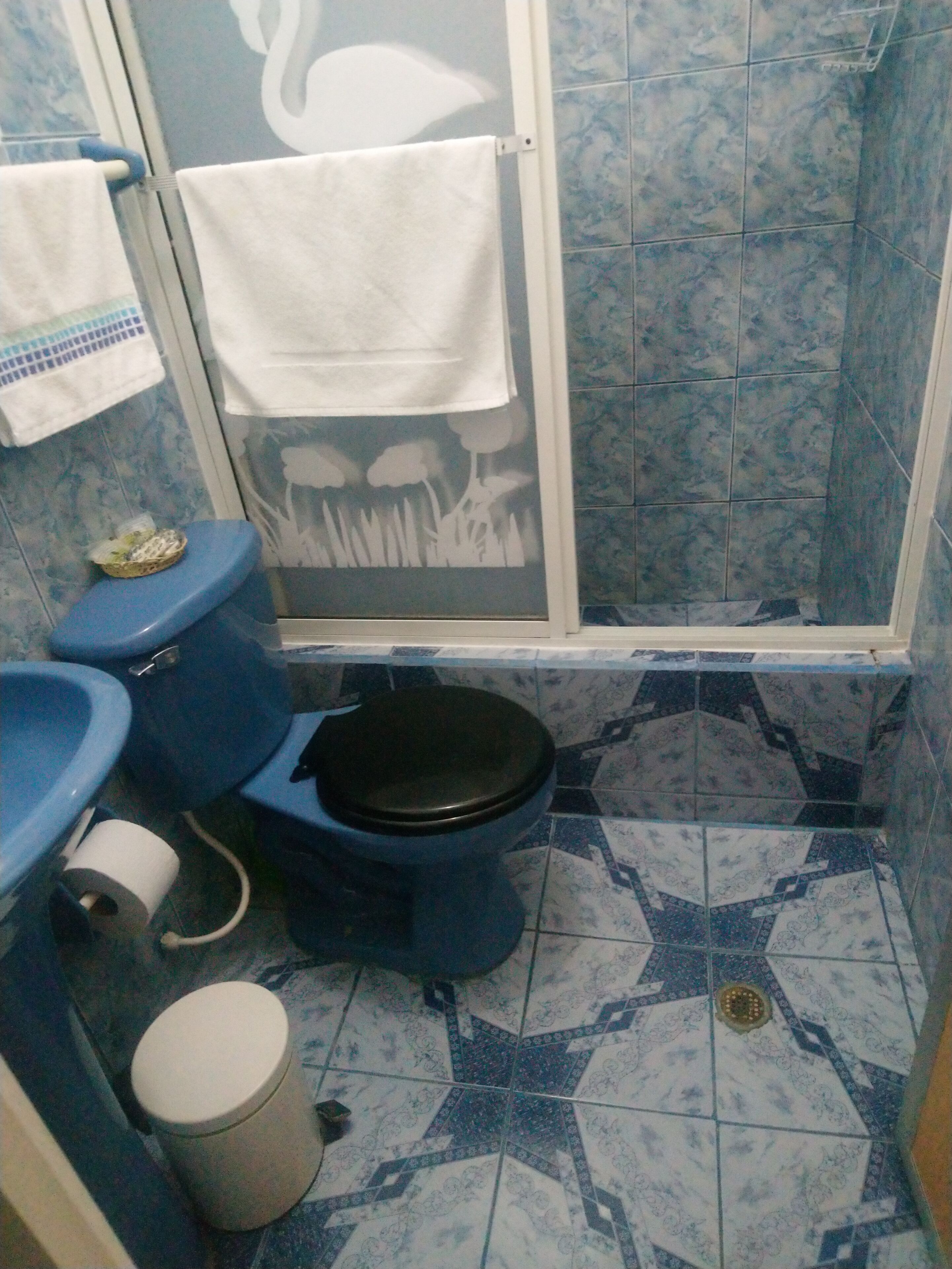 family suite | bathroom | shower, hair dryer, towels, soap