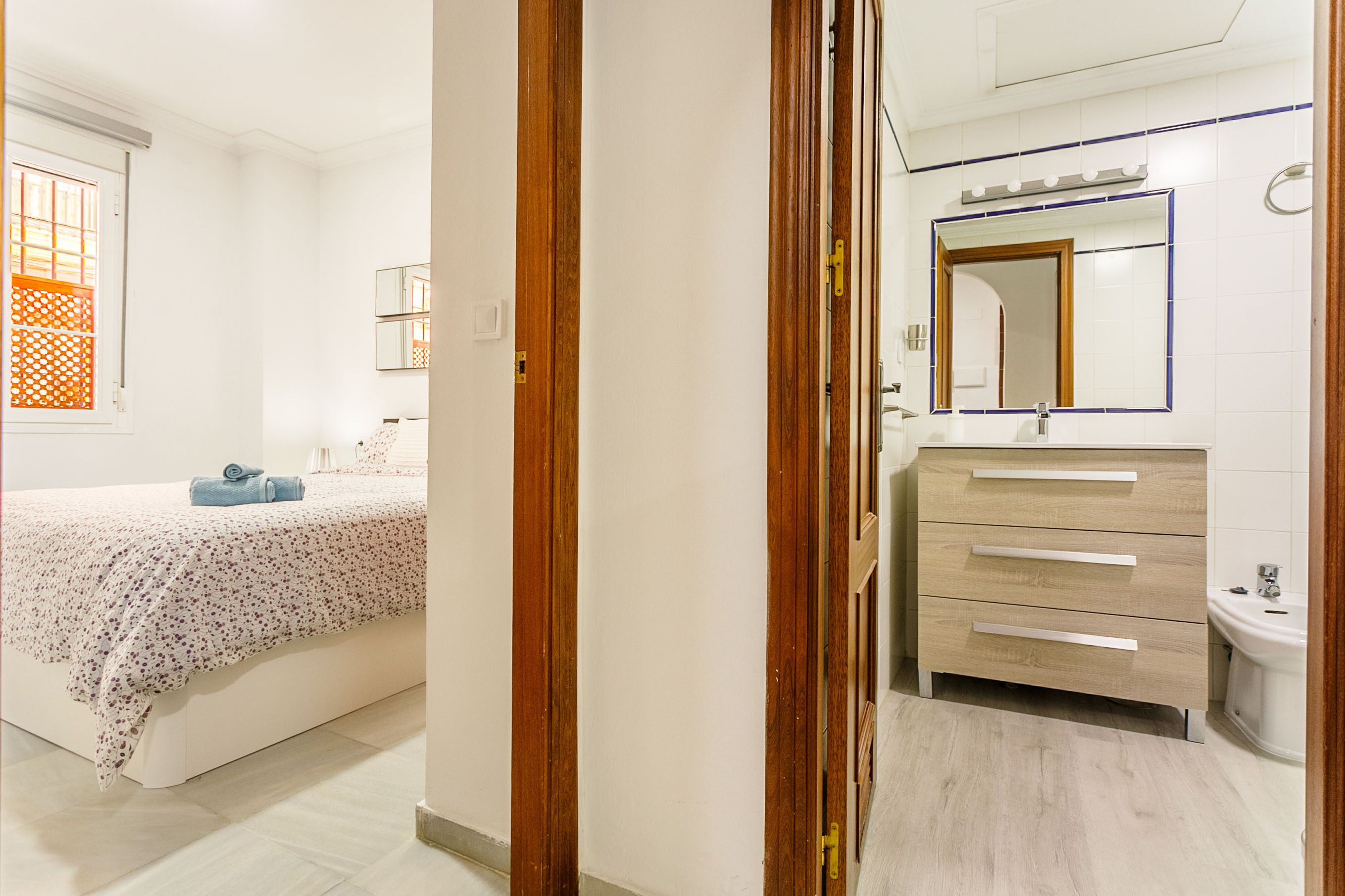 1 غرفة نوم وواي فاي وملاءات أسرّة