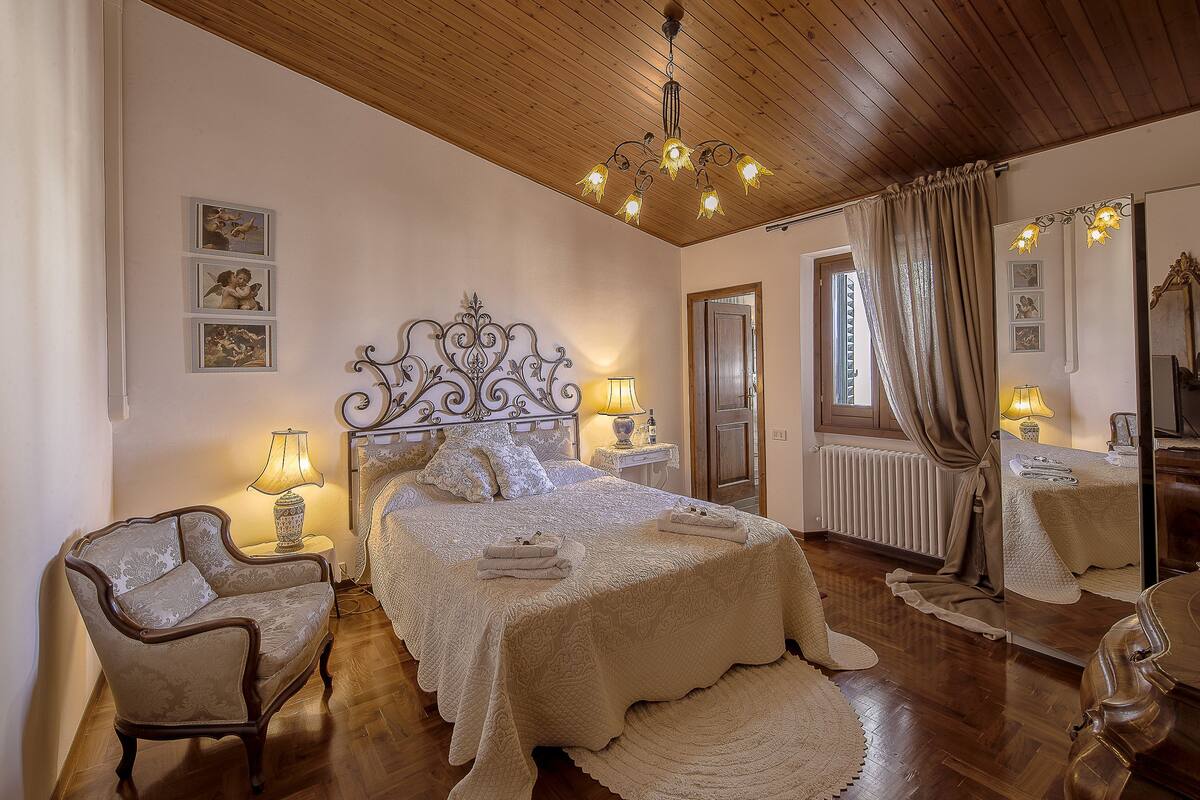 Chambre Double Deluxe, vue montagne | Draps en coton égyptien, literie de qualité supérieure