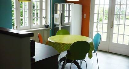 Maison spacieuse et moderne avec jardin privatif, terrasses, cheminée et équipements complets à Renaison