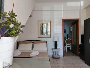 Huoneisto, 1 makuuhuone | Ylelliset vuodevaatteet, yksilöllisesti sisustettu