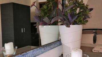 Huoneisto, 1 makuuhuone | Ylelliset vuodevaatteet, yksilöllisesti sisustettu