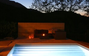 Terrace/patio - Apartment "Meerhaus" with pool (Baska)