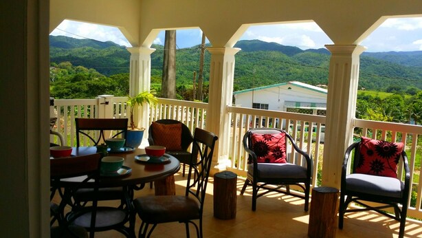 Panoramic Room, Partial Lake View | Terrace/patio - Lakeview Manor B&B Moneague (Moneague)