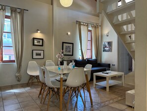 Dining - (3A)Three bedroom Central Neoclassical Suite with loft in Psiri-Historic Center (Athina)
