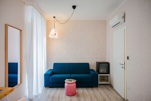 Junior Suite, 1 Queen Bed with Sofa bed, Balcony, City View | 1 bedroom, Frette Italian sheets, premium bedding, memory foam beds