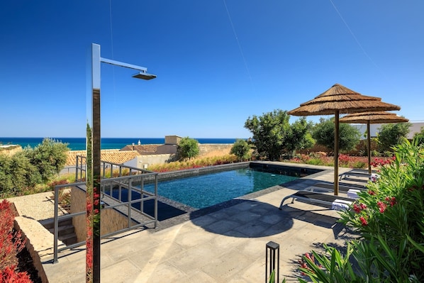 A heated pool
