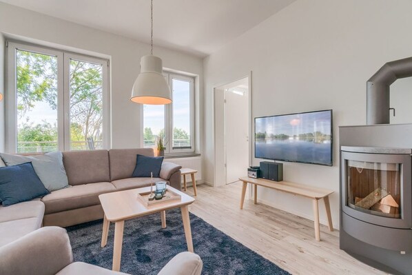 Fernseher, Kamin
