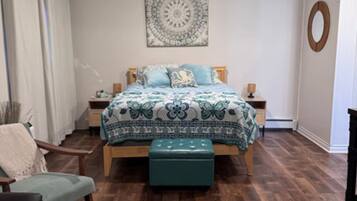 2 habitaciones, tabla de planchar con plancha, wifi y ropa de cama