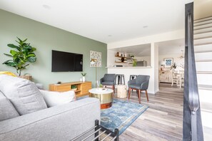 TV, Netflix, streaming services, video library - Farmhouse Getaway: 2 Bdr Condo near Disneyland & Little Saigon (Midway City)