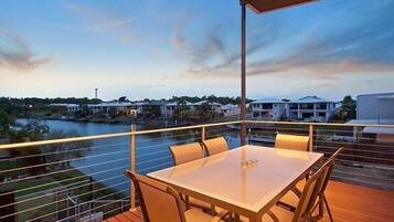 Outdoor banquet area