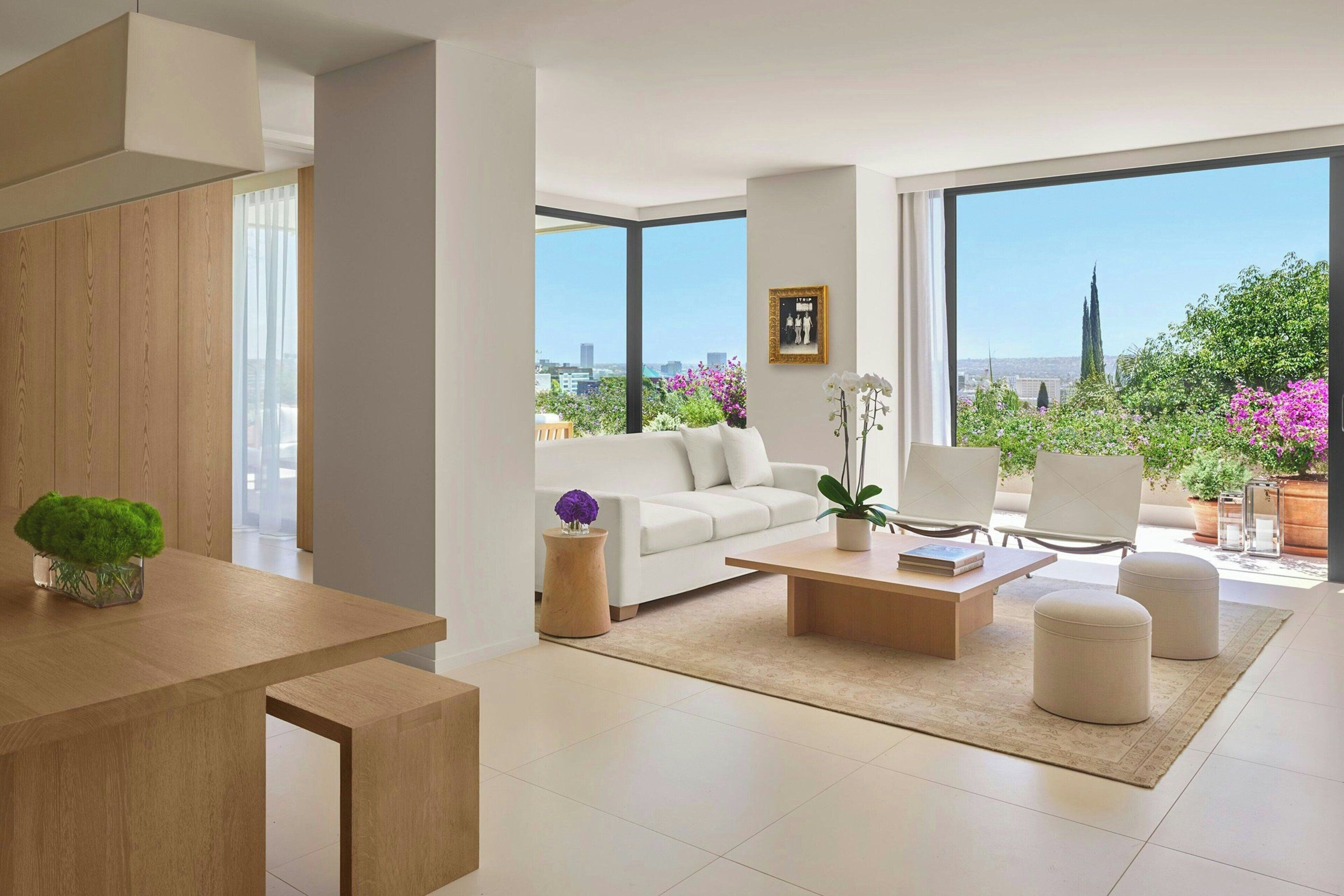 premier suite, 1 king bed with sofa bed, non smoking | living room | 55-inch tv with cable channels, netflix, ipod dock