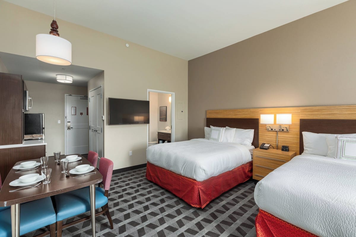 Egyptian cotton sheets, premium bedding, desk, laptop workspace