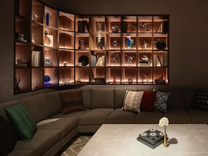 Coin salon dans le hall