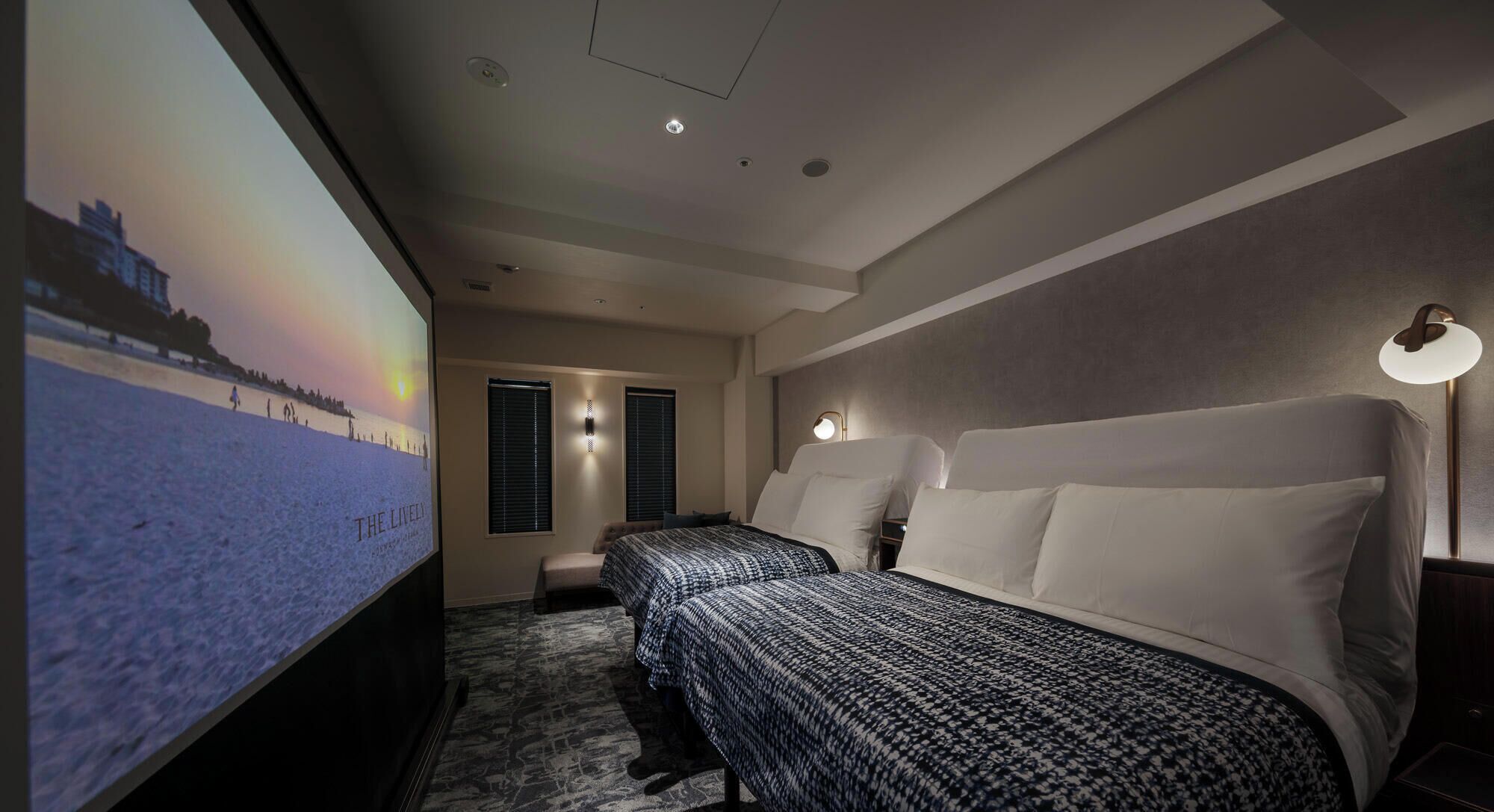 Superior Twin Room (Theatre Room with Projector) | Premium bedding, blackout curtains, soundproofing, free WiFi
