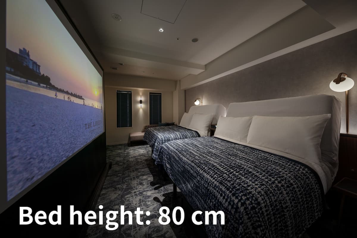 Premium bedding, blackout curtains, soundproofing, free WiFi