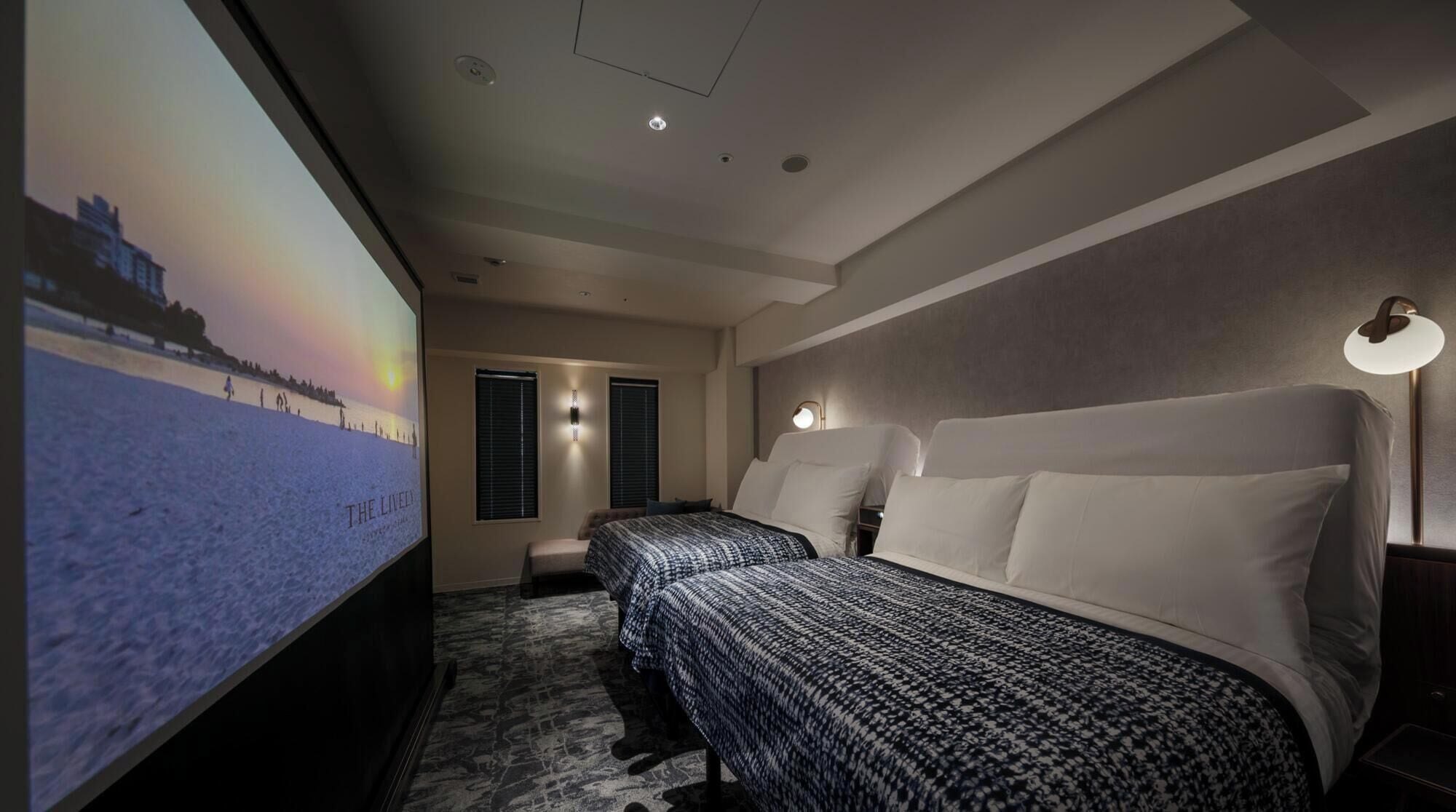 Superior Twin Room (Theatre Room with Projector) | Premium bedding, blackout drapes, soundproofing, free WiFi