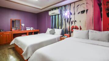 1 habitación, escritorio, cortinas blackout y sistema de insonorización