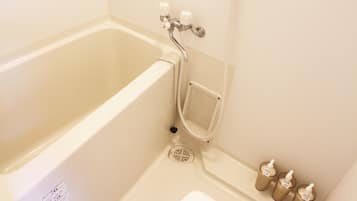 Neighbors Tsubaki | Bathroom | Separate tub and shower, deep soaking tub, hair dryer, slippers