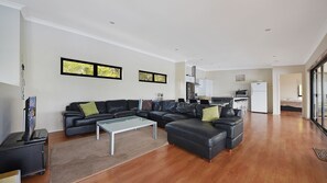 House, 6 Bedrooms | Living area | Plasma TV, DVD player - Moreton Bay Vista (Ormiston)