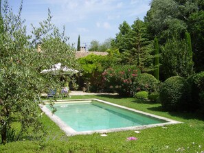 Outdoor pool - Le mas des oiseaux. Charming house with heated pool and garden. (Saint-Rémy-de-Provence)
