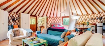 Totally secluded Yurt surrounded by waterfalls, brooks, cliffs and forest