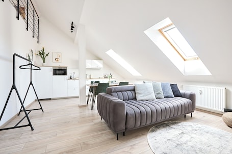 Loft Apartment | Living area | Flat-screen TV. Honest SMICHOV