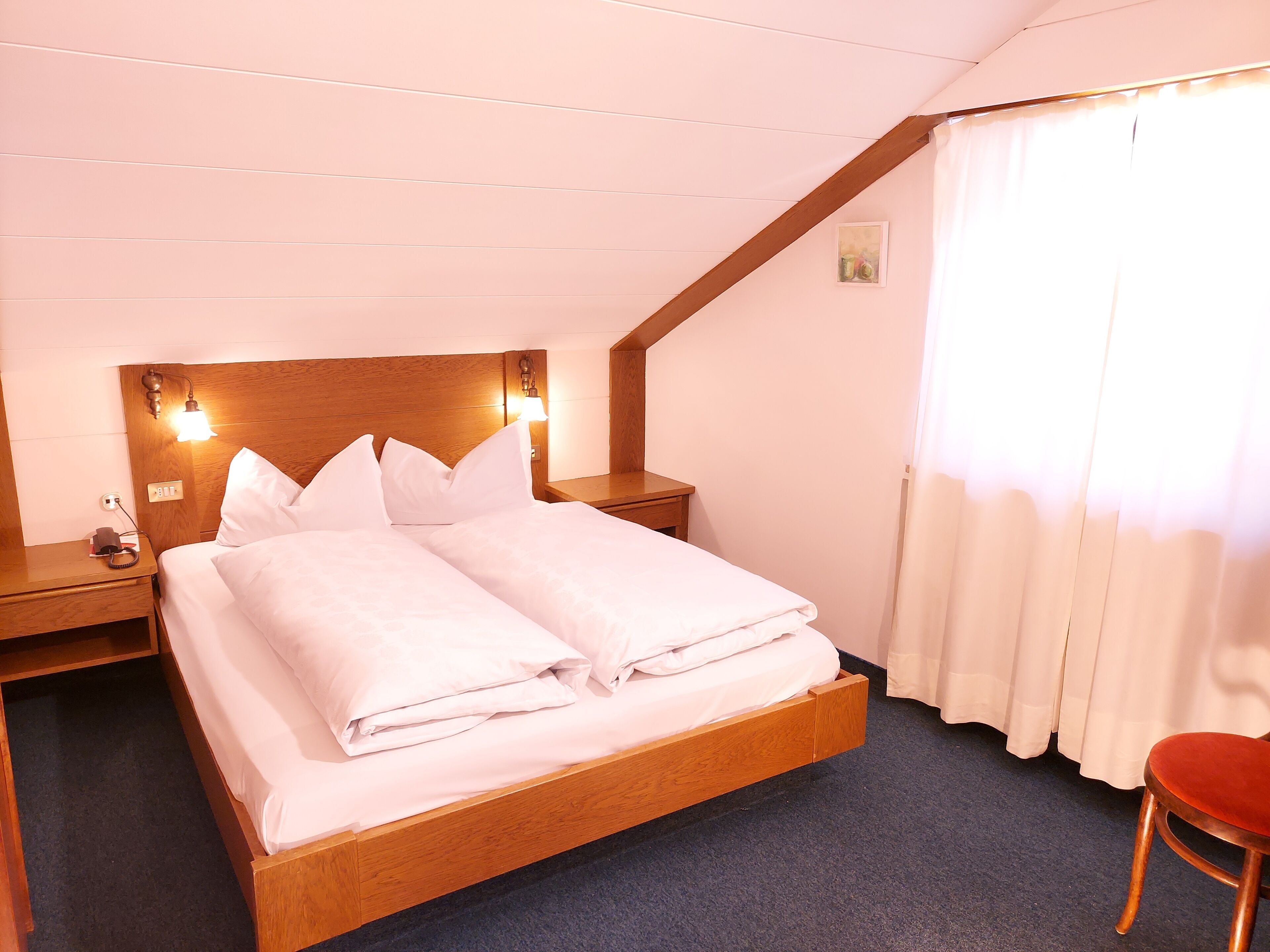 double room, annex building (haus erika) | hypo-allergenic bedding, down duvets, desk, soundproofing