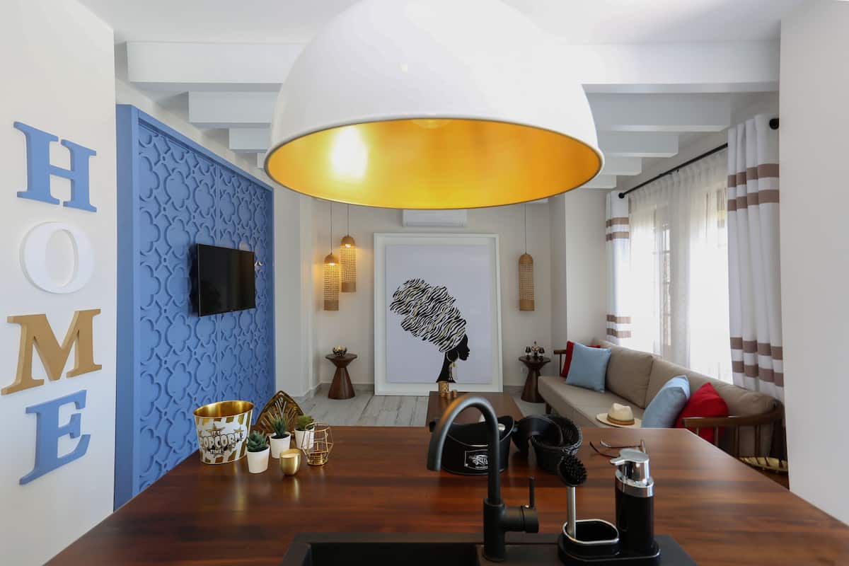 Standard Apartment, Garden View | Living area | 40-inch LED TV with satellite channels, TV