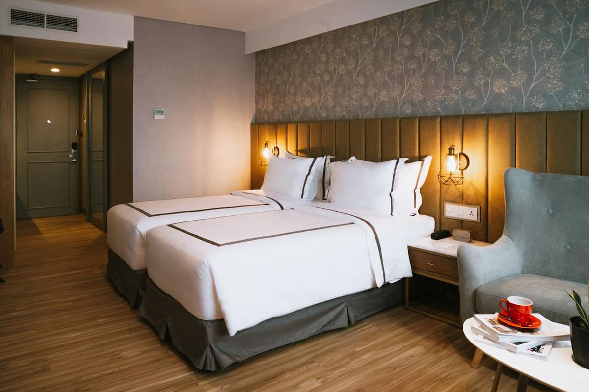 executive twin room | premium bedding, free minibar, in-room safe, blackout curtains