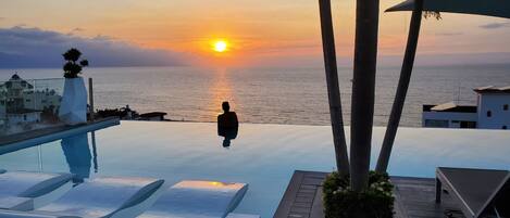 A heated pool