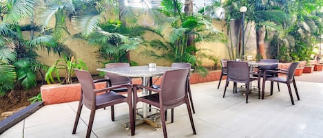 Outdoor wedding area