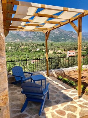 Superior Room, Garden View | Terrace/patio - Karia Hotel Palamutbuku (Datça)