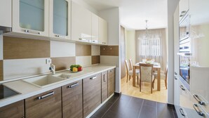 Basic Apartment, Multiple Beds, Sea View | Private kitchen - Tivat Apartments (Tivat)