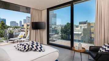 Cobertura superior, 4 quartos, terraço, vista para a cidade | Roupas de cama de algodão egípcio, roupas de cama premium