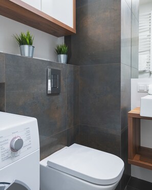 Bathroom - P&O Apartments Wagonowa (Warsaw)