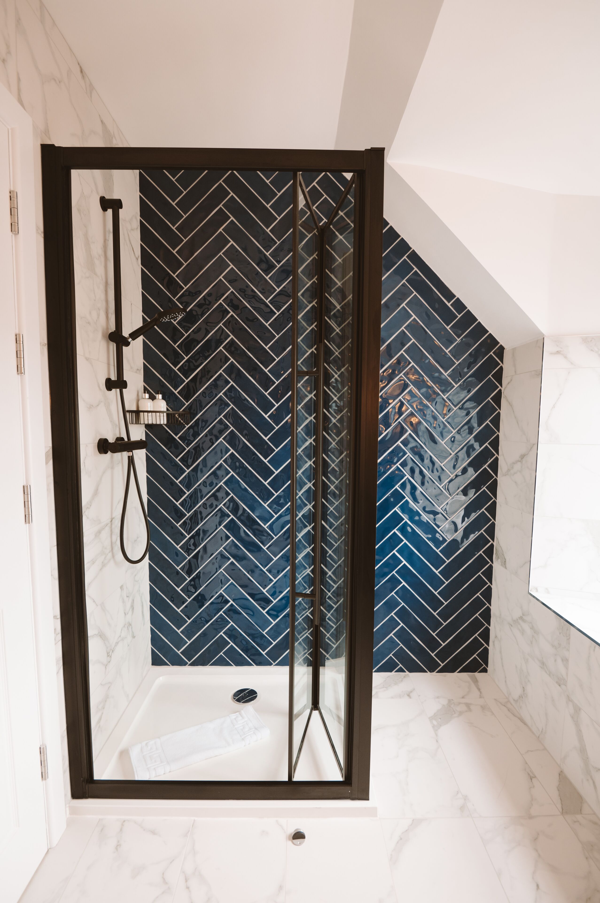 reidhaven seaview suite (located in hotel annexe) | bathroom | hair dryer, towels