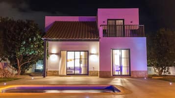 Front of property – evening/night