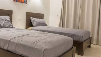 3 bedrooms, in-room safe, blackout drapes, iron/ironing board