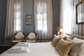 Exclusive-Apartment, 2 Schlafzimmer | 2 Schlafzimmer, hochwertige Bettwaren, individuell dekoriert