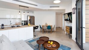Premium Apartment | Living area - Cozy 2BR in Bezalel by HolyGuest (Tel Aviv)