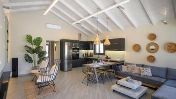 Villa, 2 Bedrooms, Private Pool | Living area | 42-inch Smart TV with digital channels, TV, Netflix