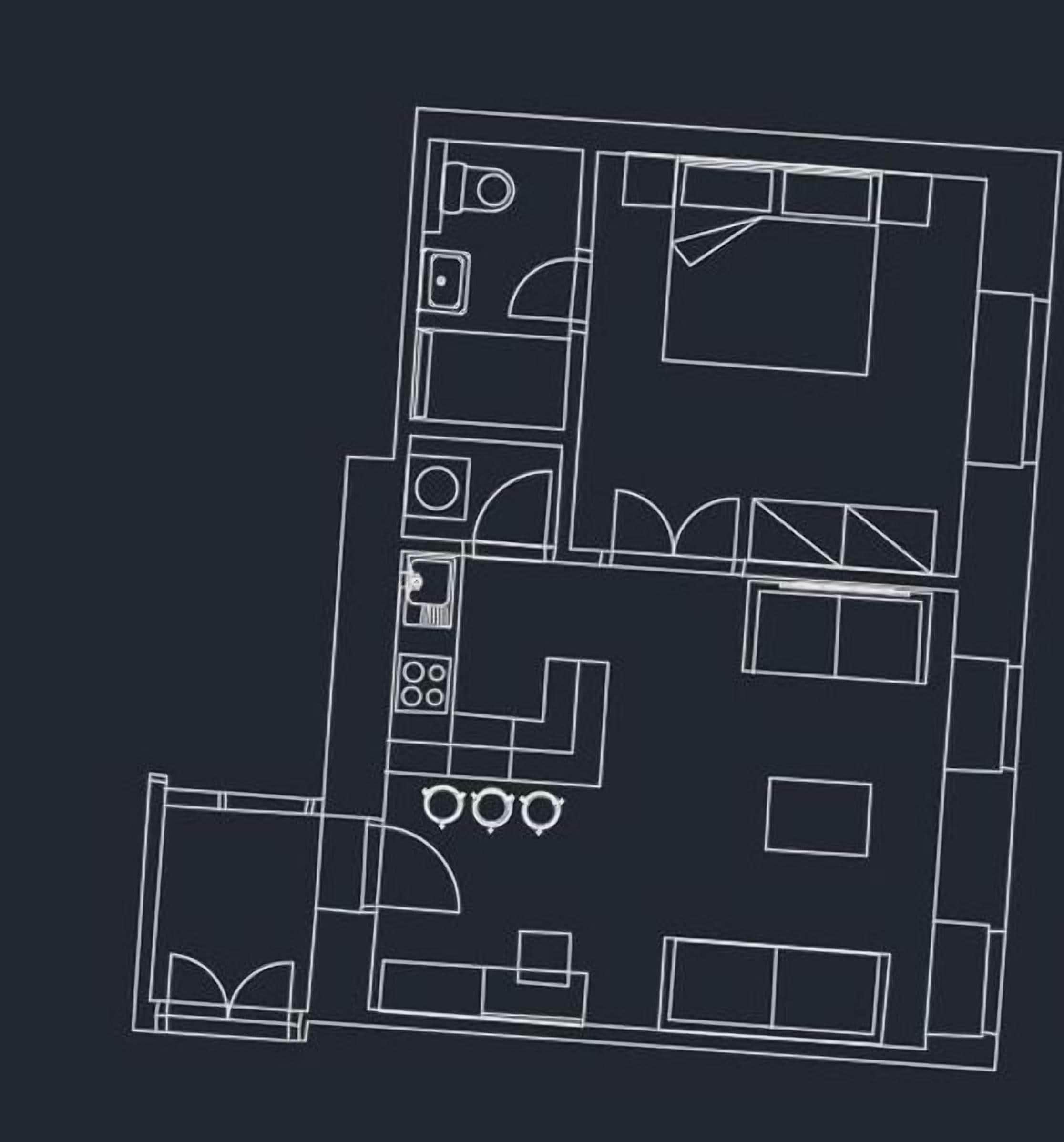 deluxe suite, 1 bedroom | floor plan
