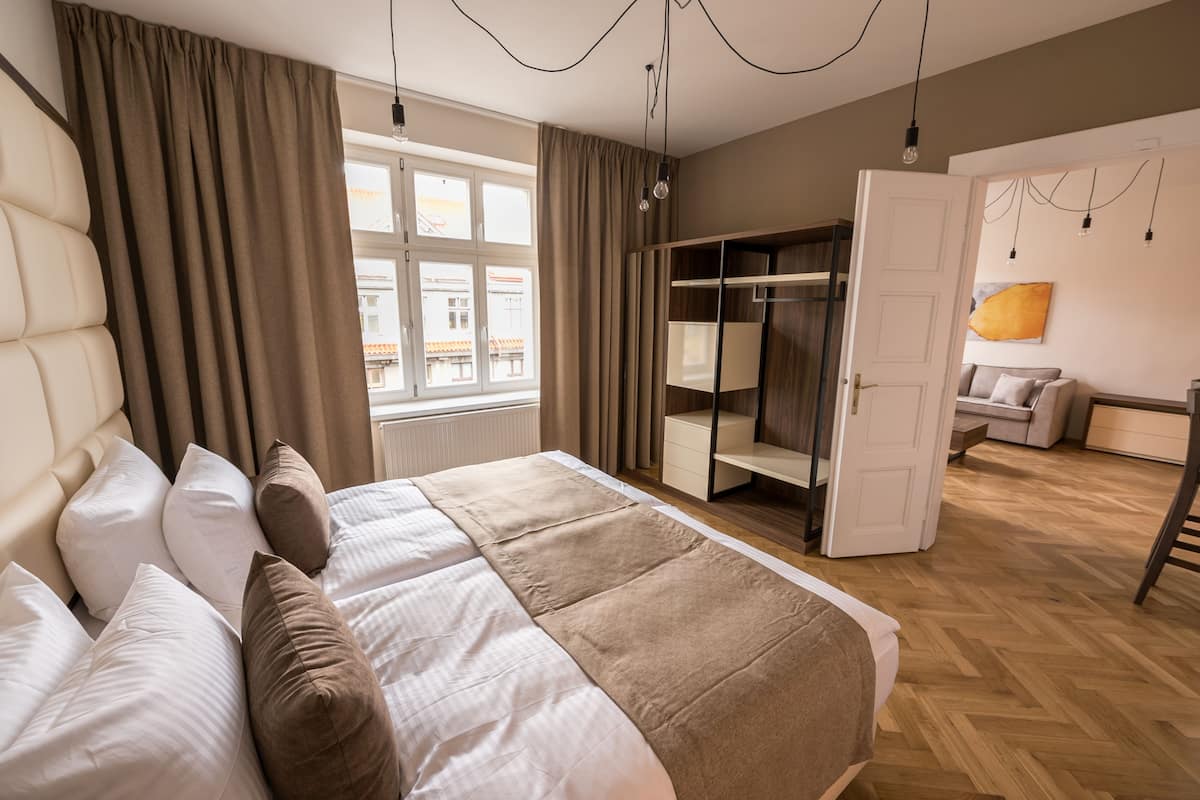 Suite Deluxe, 1 camera da letto | Biancheria in cotone egiziano, biancheria da letto di alta qualità