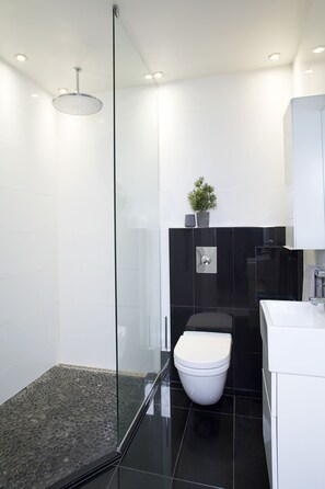 Deluxe Apartment, 5 Bedrooms | Bathroom | Hair dryer, towels, soap, toilet paper